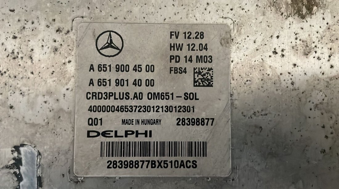 Calculator motor Mercedes Benz C220 W205 2.2 CDI cod: A6519004500