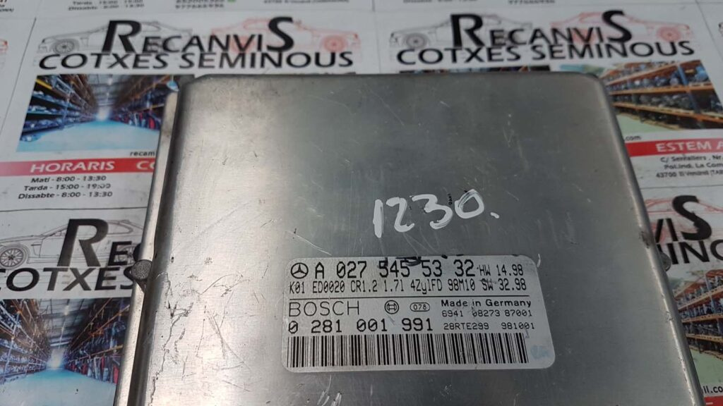 Calculator Motor MERCEDES-BENZ Class A, 0281001991, A0275455332,