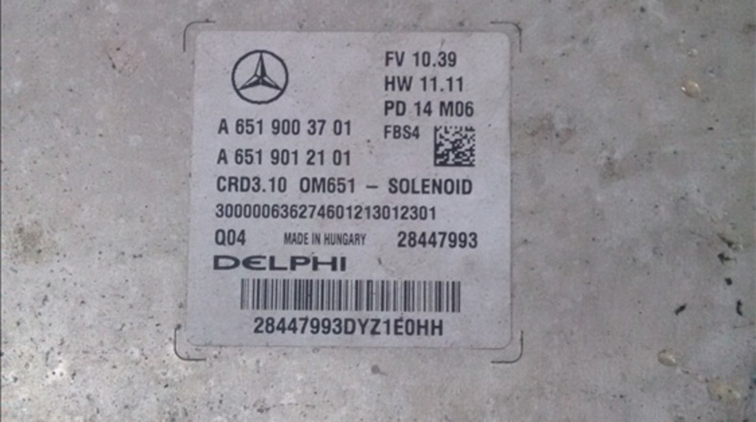 Calculator motor MERCEDES BENZ E CLASS (W212) 2009-2014