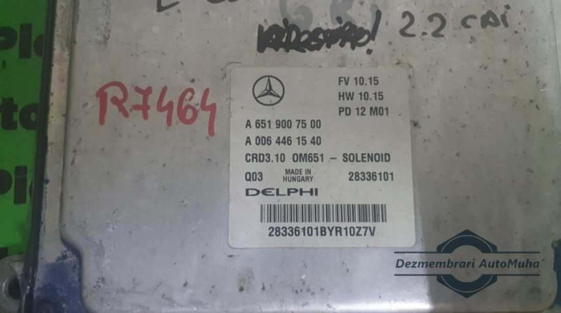 Calculator motor Mercedes C-Class (2007->) [W204] a6519007500