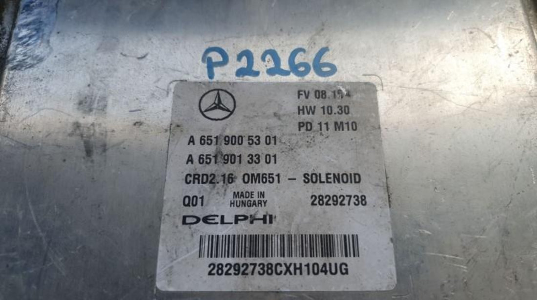 Calculator motor Mercedes C-Class (2007->) [W204] a6519005301