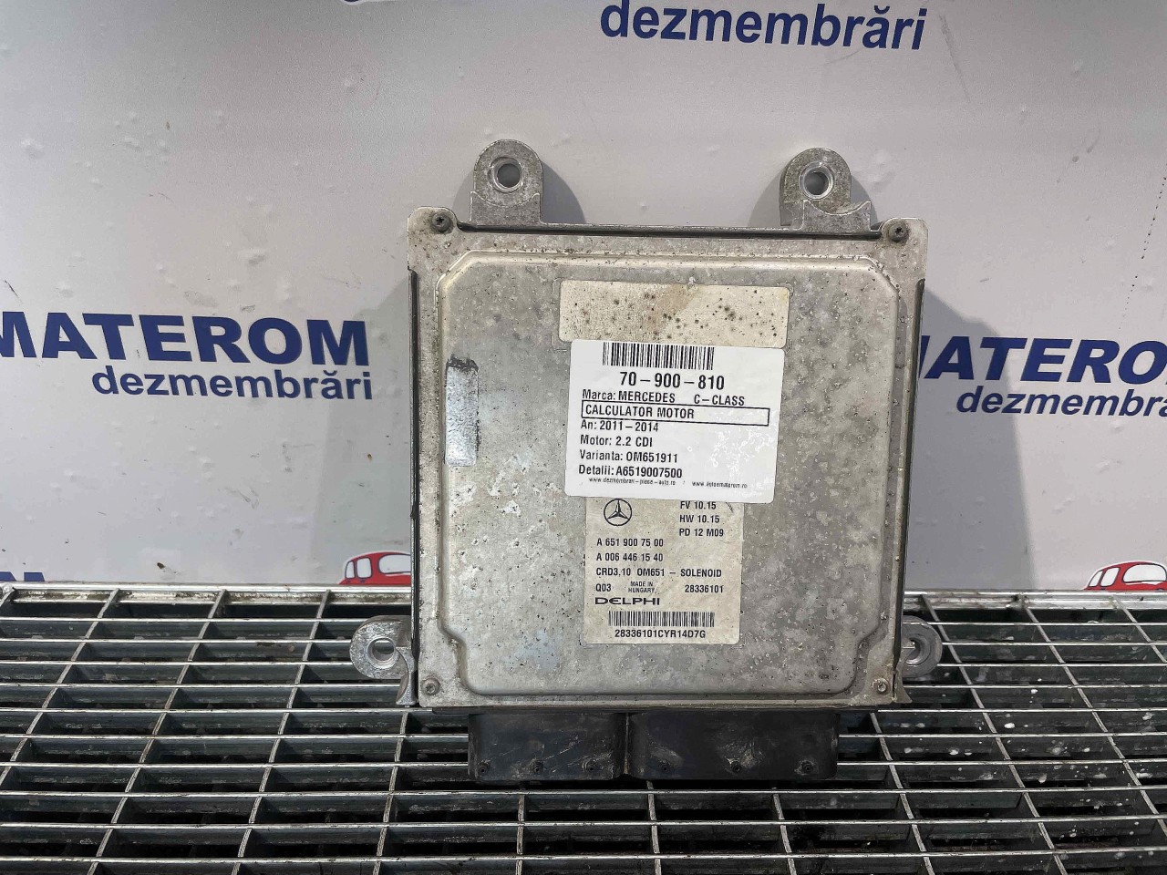 CALCULATOR MOTOR MERCEDES C-CLASS C-CLASS 2.2 CDI - (2011 2014)