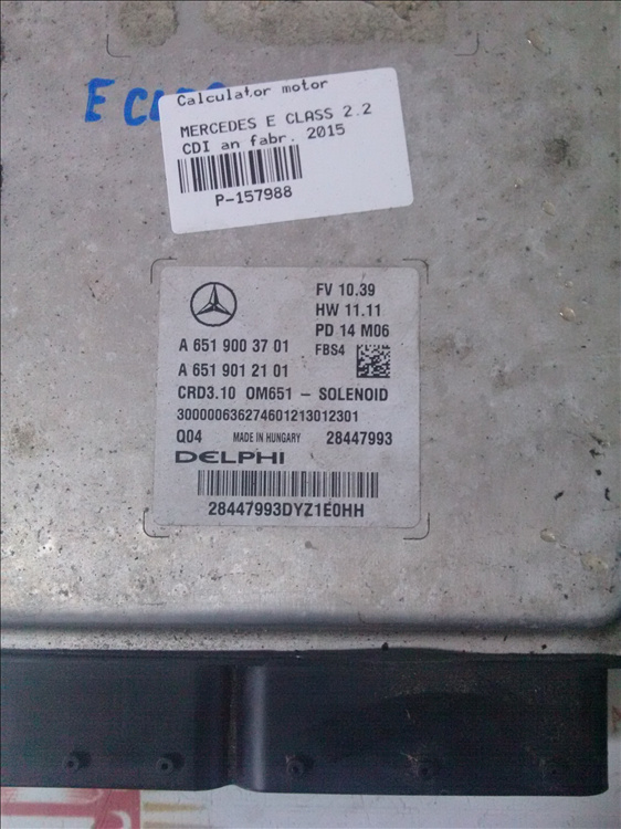 Calculator motor MERCEDES E CLASS 2.2 CDI an fabr. 2015