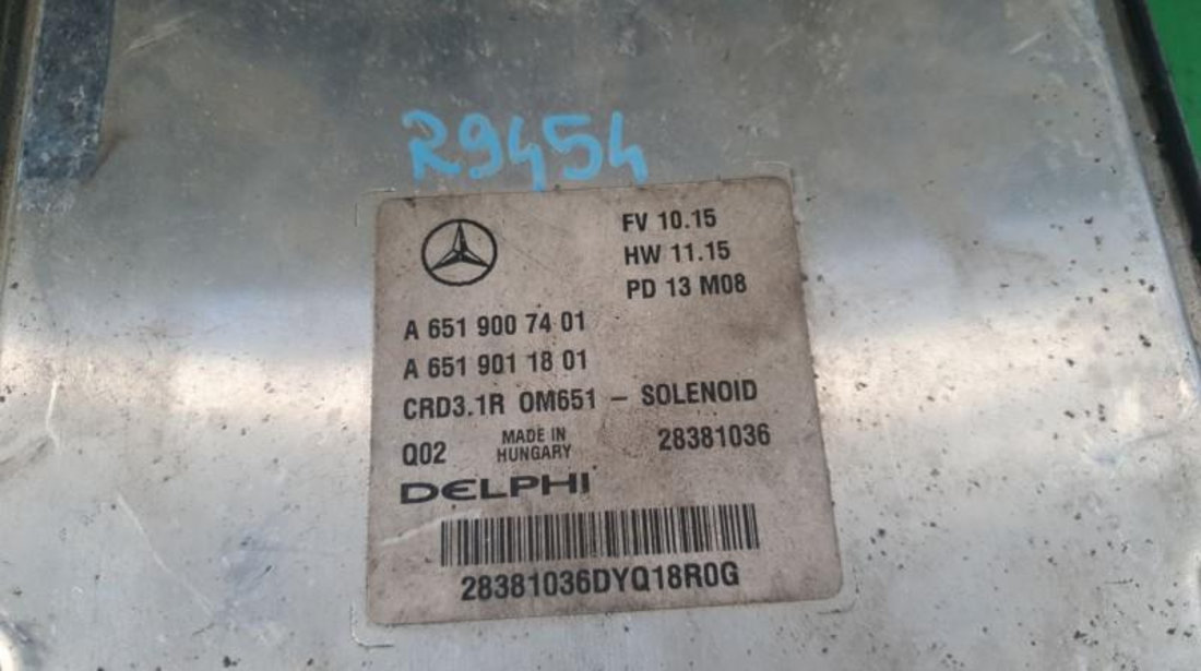 Calculator motor Mercedes E-Class (2009->) [W212] a6519007401