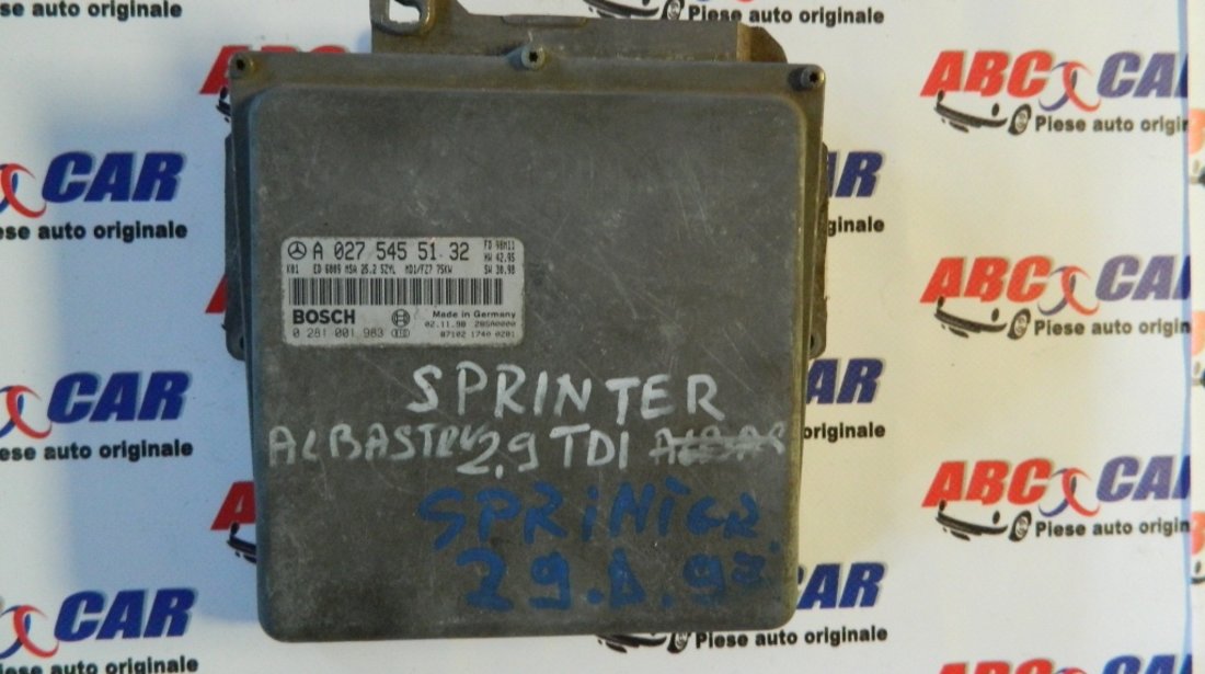 Calculator motor Mercedes Sprinter 2.9 CDI Cod: A0275455132