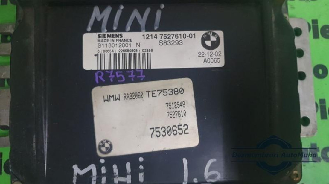 Calculator motor MINI Cooper (2001-2006) s118012001n