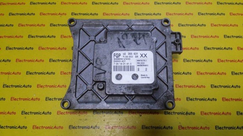 Calculator Motor Opel, 55355631, 5WK9407, S0600204, 7051801415