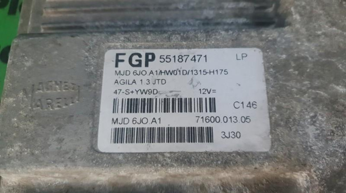 Calculator motor Opel Agila (2000-2007) 55187471