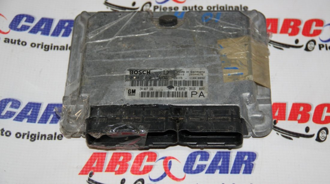 Calculator motor Opel Astra G 2.0 DTi cod: 0281010456 / 24417166 / 24417166PA model 2001