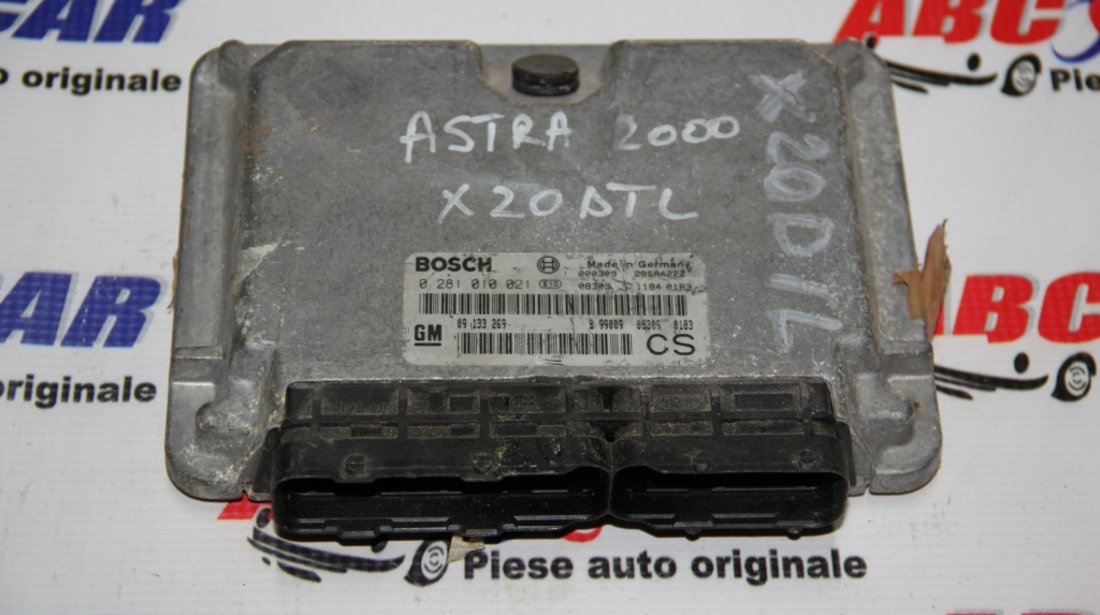 Calculator motor Opel Astra G 2.0 DTI cod: 09133269CS / 0281010021 model 2001