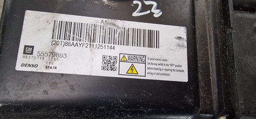 Calculator Motor Opel Astra J 1.7CDTI Euro 5 cod 55579893