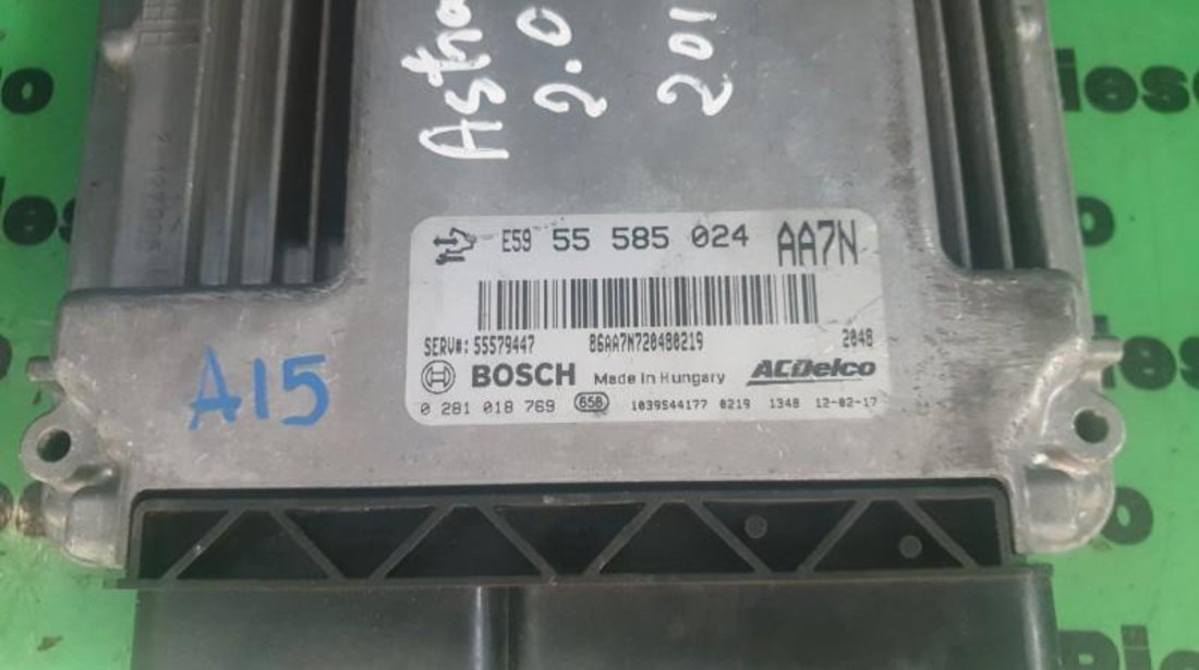 Calculator motor Opel Astra J (2009->) 0281018769
