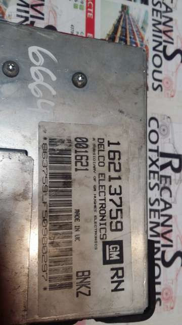 Calculator Motor OPEL CORSA 16213759 RN / 16213759RN / BNKZ16213759 RN / 16213759RN / BNKZ