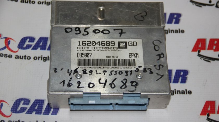 Calculator motor Opel Corsa B 1.2 Benzina cod: 16204689 / 16204689GD / D95007 model 1995