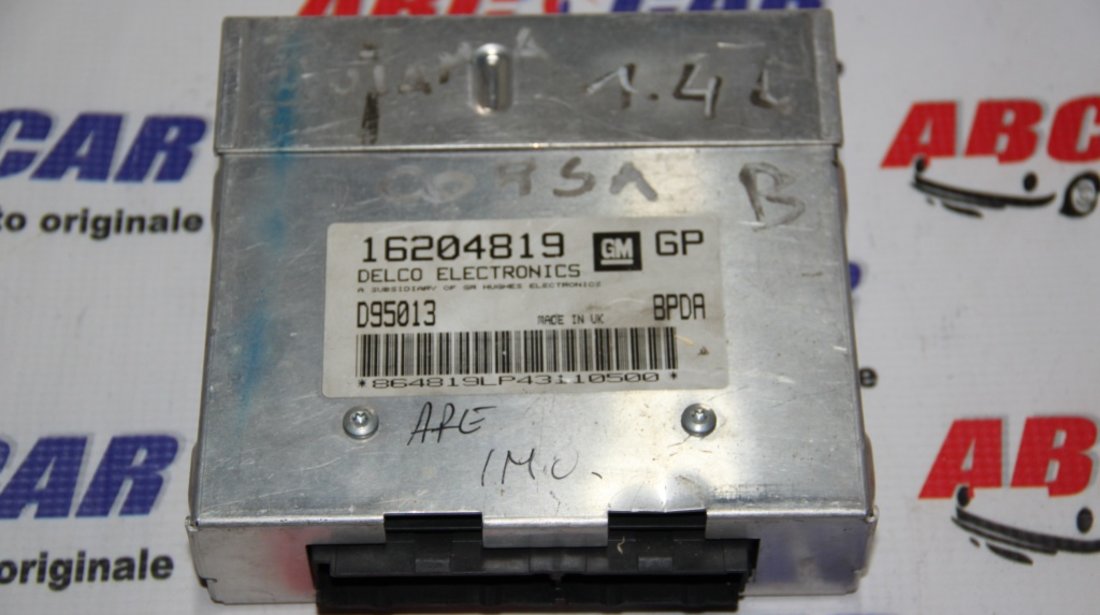 Calculator motor Opel Corsa B 1.4 Benzina cod: 16204819 / 16204819GP / D95013 model 1997