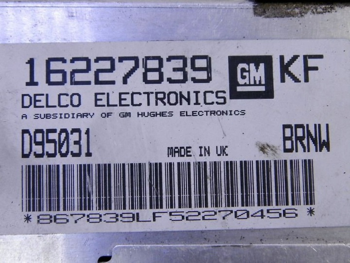 Calculator Motor OPEL CORSA B 16227839 KF / 16227839KF / BRNW16227839 KF / 16227839KF / BRNW