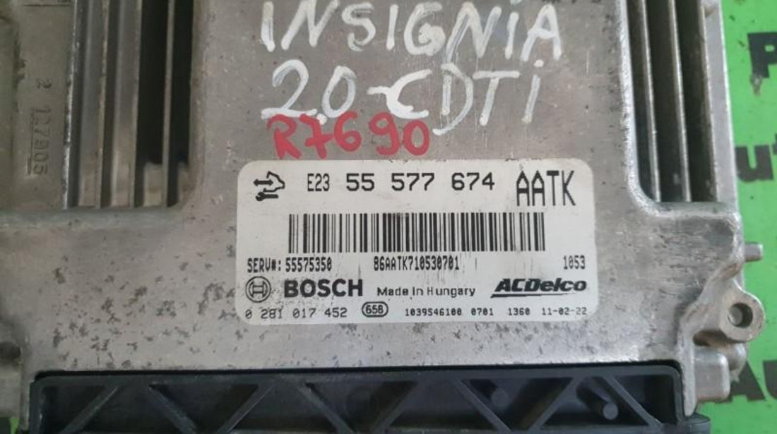 Calculator motor Opel Insignia (2008->) 0281017452