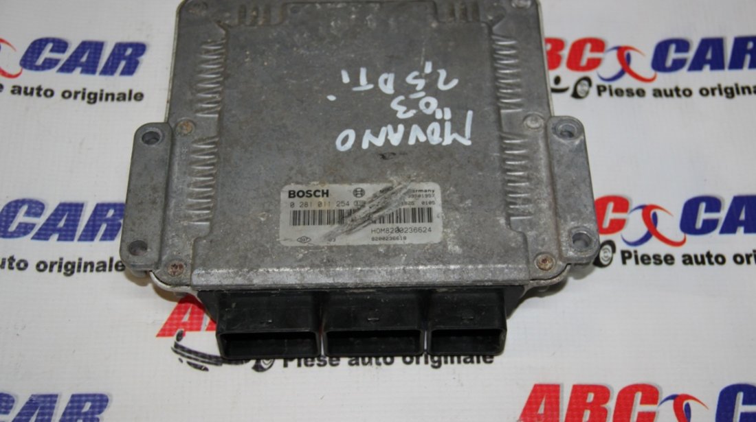 Calculator motor Opel Movano 2.5 DCI cod: 8200236618 / 0281011254 model 2005