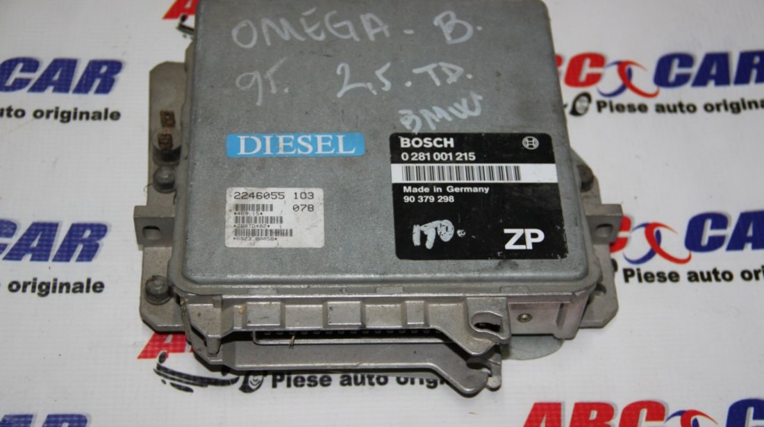 Calculator motor Opel Omega B 2.5 TD cod: 0281001215 / 90379298 / 2246055 / 90379298ZP model 2000