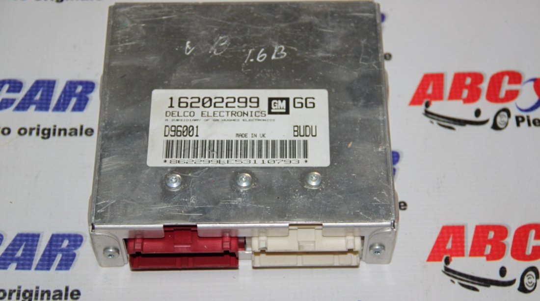 Calculator motor Opel Vectra B 1.6 Benzina 16V cod: 16202299 / 16202299GG / 096001 model 2000