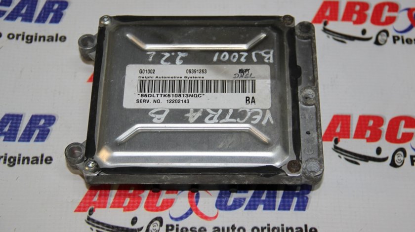 Calculator motor Opel Vectra B 2.2 Benzina cod: 09391263 / 09391263BA model 2001