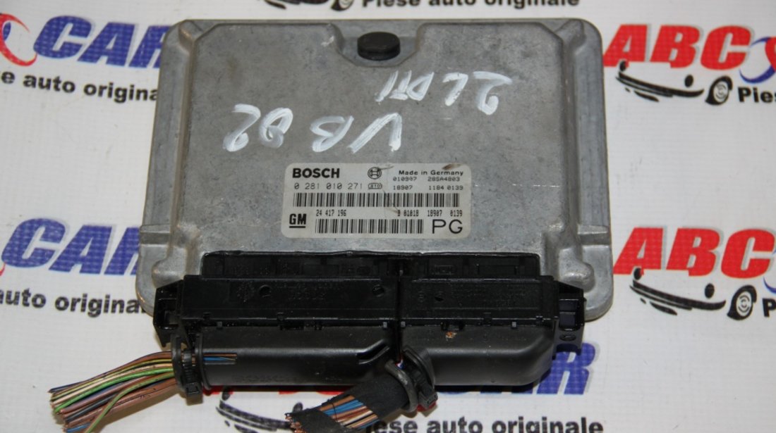 Calculator motor Opel Vectra B 2.2 TDI cod: 0281010271 / 24417196PG / 24417196 model 2000