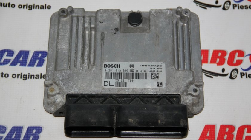 Calculator motor Opel Vectra C 1.9 CDTI cod: 0281012869 / 55201790DL / 55201790 model 2006