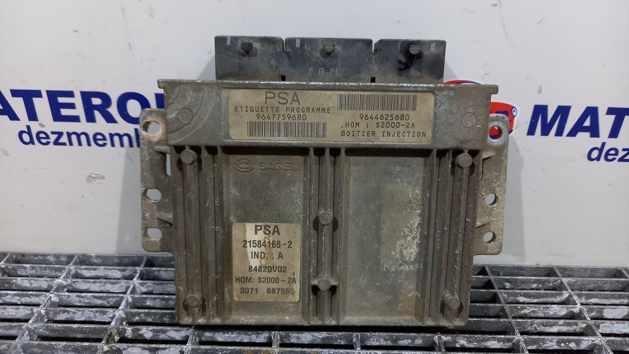 CALCULATOR MOTOR PEUGEOT 206 206 1.4 INJ - (1998 2003)