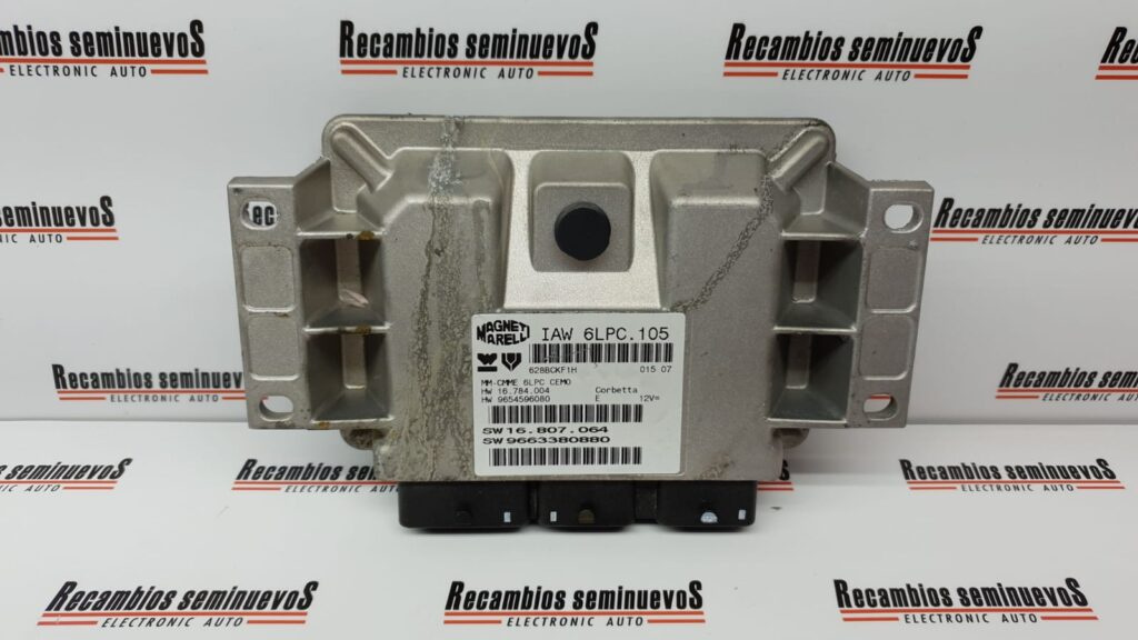 Calculator Motor PEUGEOT 207 9654596080, 16784004, 9663380880, 16807064, IAW6LPC105,
