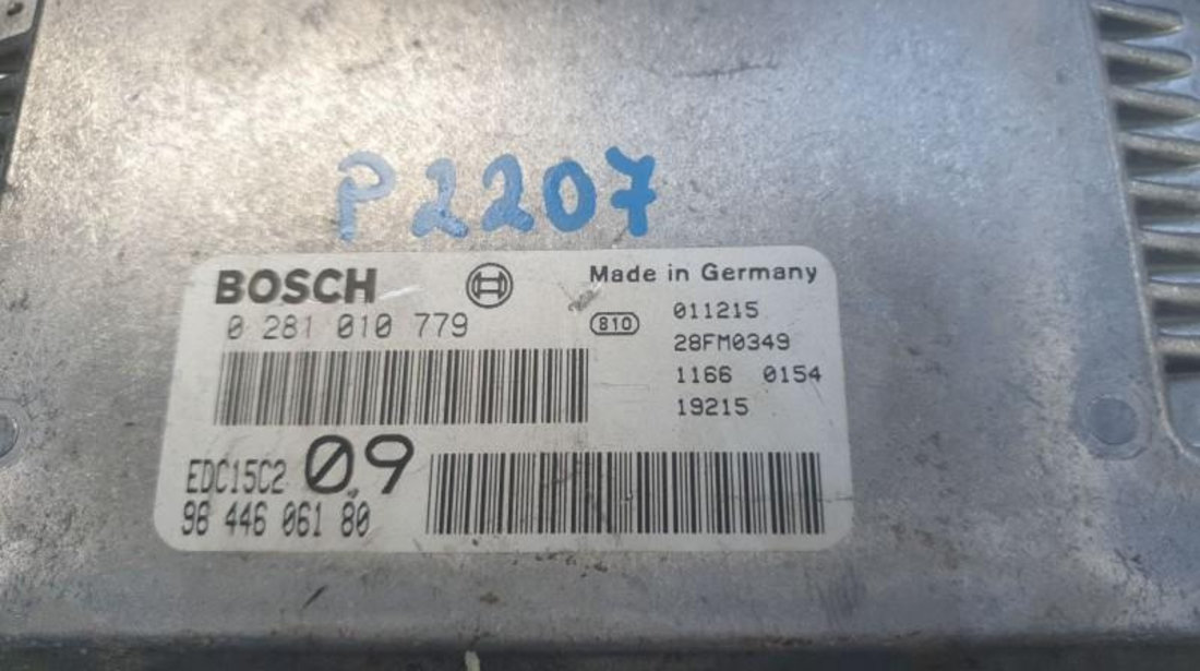 Calculator motor Peugeot 307 (2001-2008) 0281010779