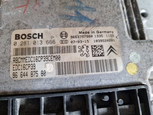 Calculator Motor Peugeot 4007 2.2HDI 2009 cod 9664487580