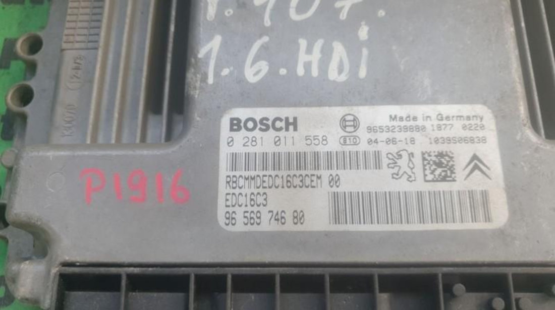 Calculator motor Peugeot 407 (2004-2010) 0281011558
