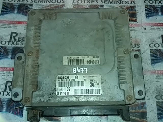 Calculator Motor PEUGEOT 607, 0281010262, EDC15C209, 9637874080,