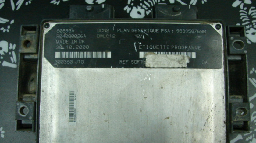 Calculator motor Peugeot Partner [1996 - 2002] Minivan 1.9 D MT (68 hp) Combispace (5F) (XUD9A)