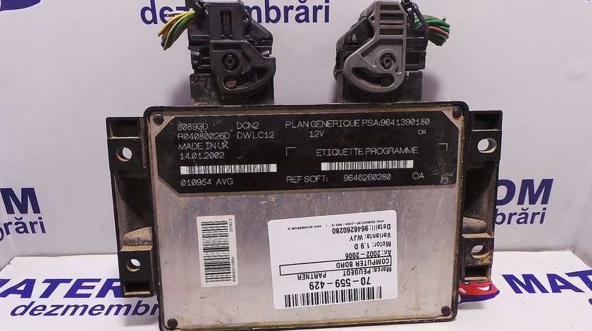 CALCULATOR MOTOR PEUGEOT PARTNER PARTNER 1.9 D - (2002 2008)