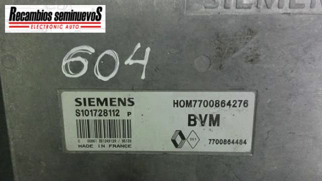 Calculator Motor RENAULT 19, S101728112P, 7700864484, HOM 7700864276,