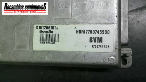 Calculator Motor RENAULT 21 HOM 7700745990 / HOM7700745990 / 7700744407 / S101266101 B / S101266101B...