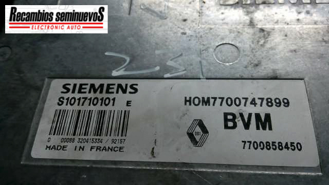 Calculator Motor RENAULT 21, S101710101E, HOM 7700747899, 7700858450,
