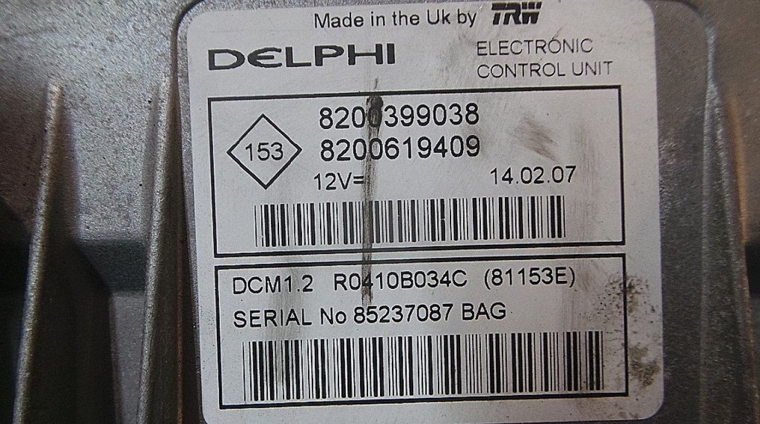 CALCULATOR MOTOR RENAULT CLIO CLIO 1.5 DCI - (2005 2009)