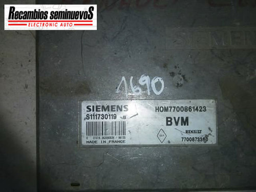 Calculator Motor RENAULT CLIO, HOM 7700861423, 7700873360, S111730119B,