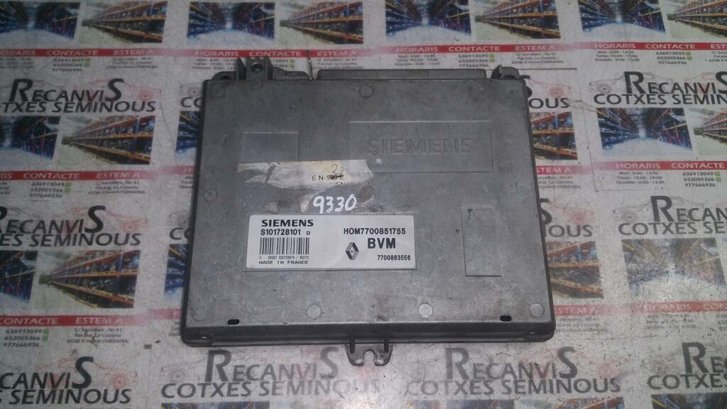 Calculator Motor RENAULT CLIO S101728101 D / S101728101D / HOM7700851755 / 7700863556S101728101 D / S101728101D / HOM7700851755 / 7700863556