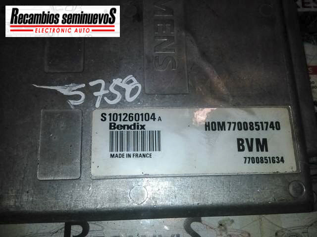 Calculator Motor RENAULT ESPACE, S101260104A, HOM 7700851740, 7700851634,