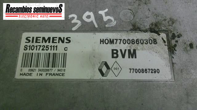 Calculator Motor RENAULT LAGUNA, S101725111C, HOM 7700860308, 7700867290,