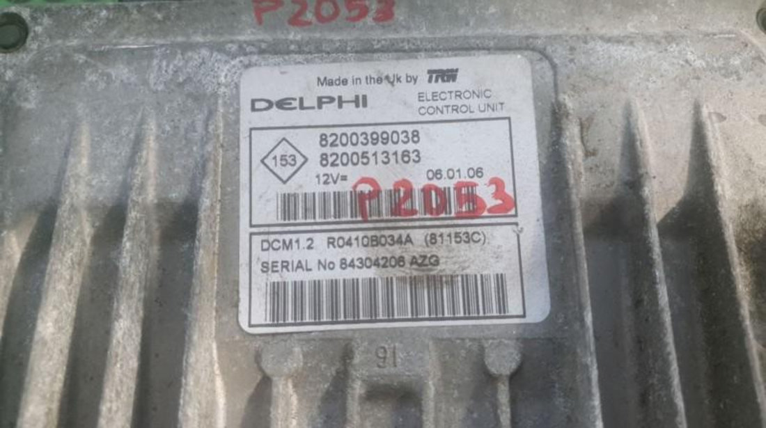 Calculator motor Renault Megane II (2003-2008) 8200399038