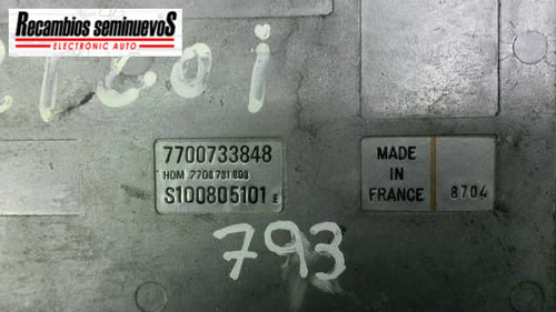 Calculator Motor RENAULT RENAULT -CUALQUIER MODELO- S100805101 E / S100805101E / 7700733848 / 770073...