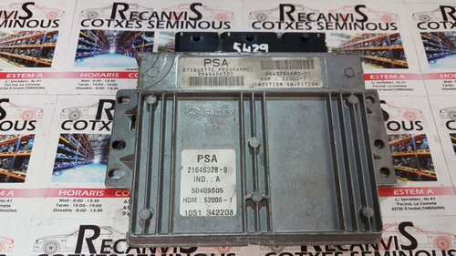 Calculator Motor SAGEM CITROEN C5 9644486380 / 96437866809644486380 / 9643786680