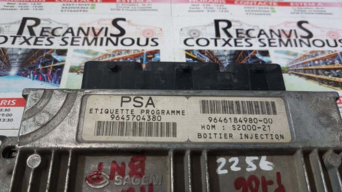 Calculator Motor SAGEM PEUGEOT 106 9645704380 / 9646184980 / 21647130-1 / 21647130 1 / 2164713019645...
