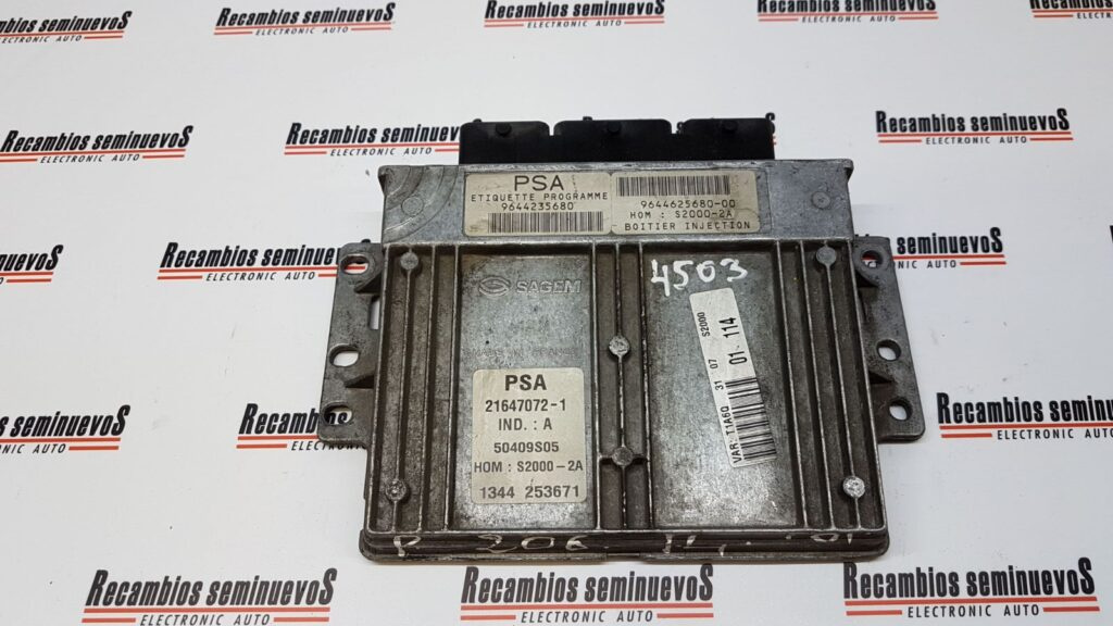 Calculator Motor SAGEM PEUGEOT 206 9644235680 / 9644625680 00 / 964462568000 / HOM S2000-2A / HOM S2000 2A / HOMS20002A / 21647072-1 / 21647072 1 / 2164707219644235680 / 9644625680 00 / 964462568000 / HOM S2000-2A / HOM S2000 2A / HOMS20002A / 216470