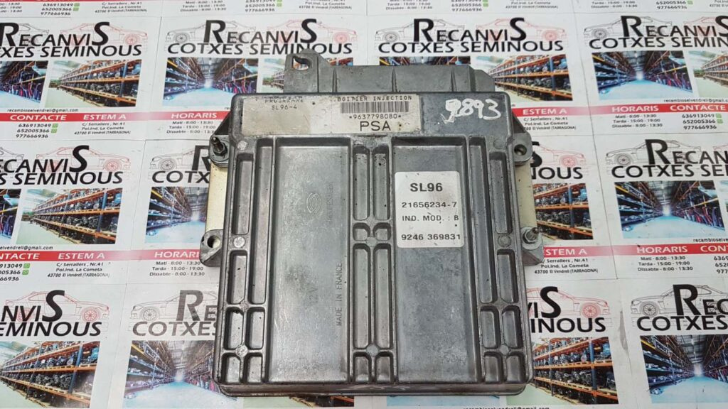 Calculator Motor SAGEM PEUGEOT 306 96 377 980 80 / 9637798080 / SL96 4 / SL964 / 21656234-7 / 21656234 7 / 21656234796 377 980 80 / 9637798080 / SL96 4 / SL964 / 21656234-7 / 21656234 7 / 216562347