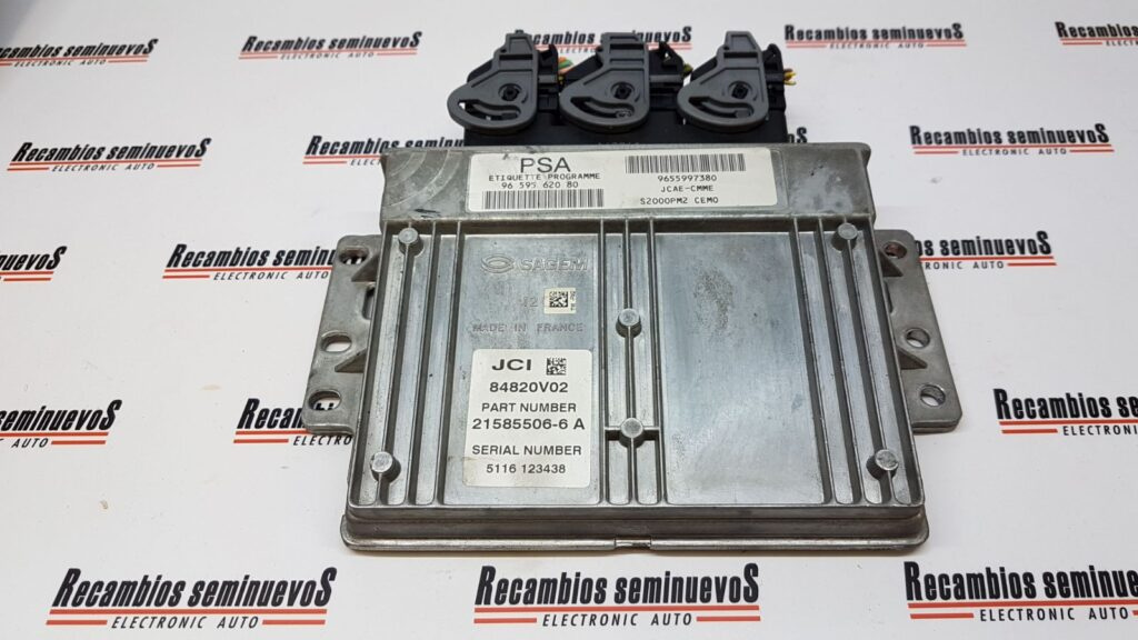 Calculator Motor SAGEM PEUGEOT 407 96 595 620 80 / 9659562080 / 9655997380 / S2000PM2 / 84820V02 / 21585506-6 A / 21585506 6 A / 215855066A,